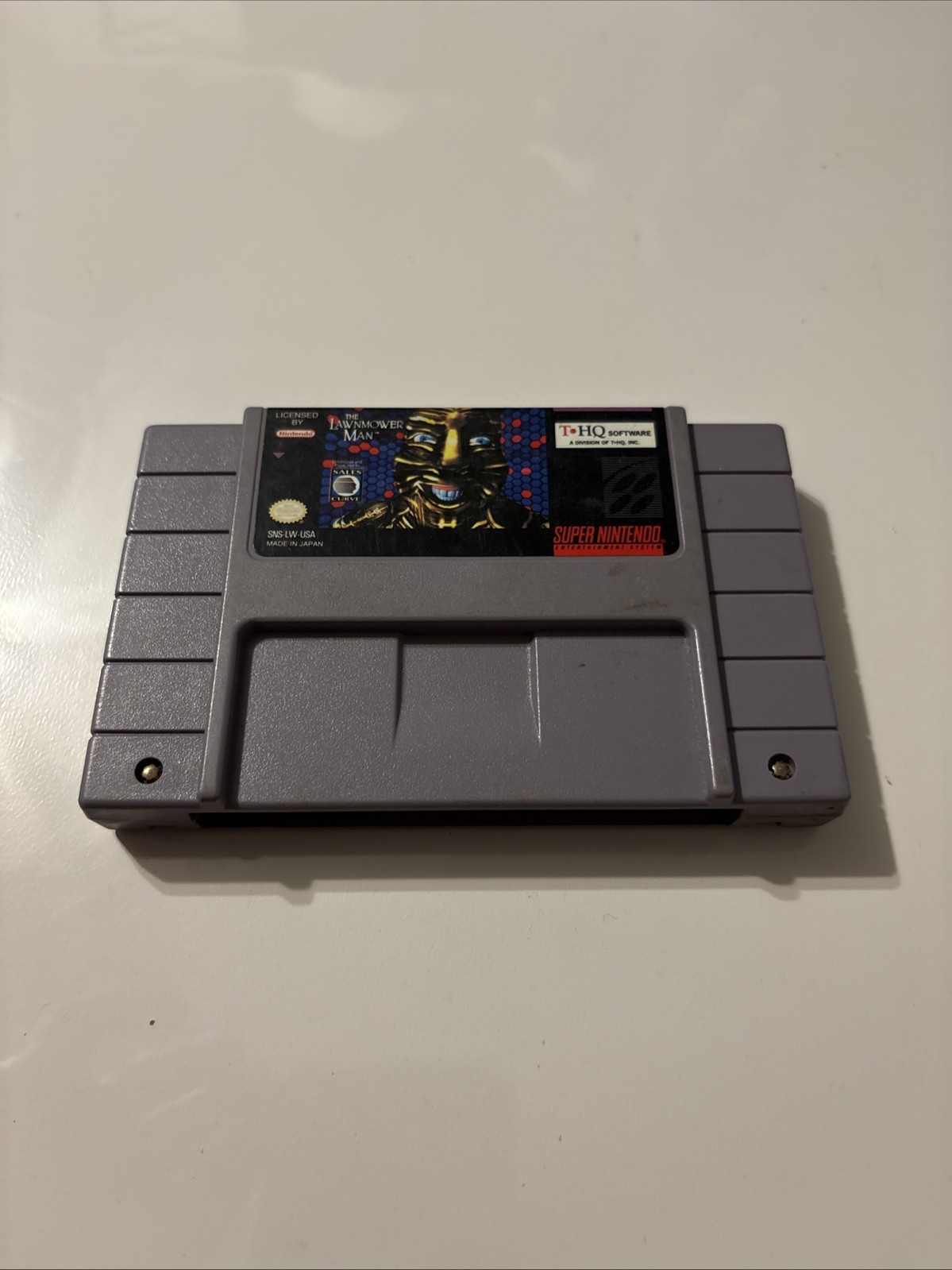The Lawnmower Man (Super Nintendo SNES) Authentic, Game Cartridge Only Tested