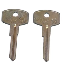 Vintage Datsun (Nissan) Key Blank, Pre-1970, Taylor # D79X, Ilco/Dominion # DT11