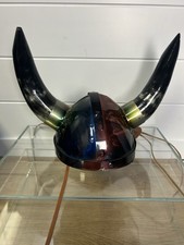 Viking Helmet Horns Medieval Armor Warrior Steel Multi Color