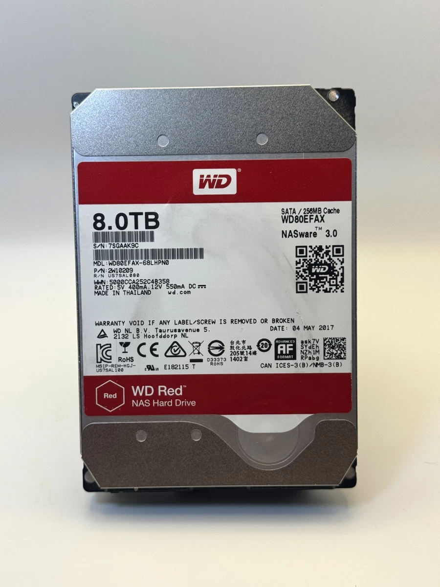 Western Digital Internal Hard Disk Drives 8 TB Storage Capacity