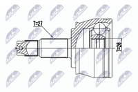 NTY Gelenksatz, Antriebswelle NPZ-CH-030