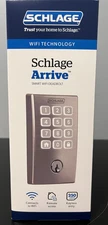 Schlage Arrive Century Satin Nickel Smart Wi-Fi Bluetooth Keypad Deadbolt Lock
