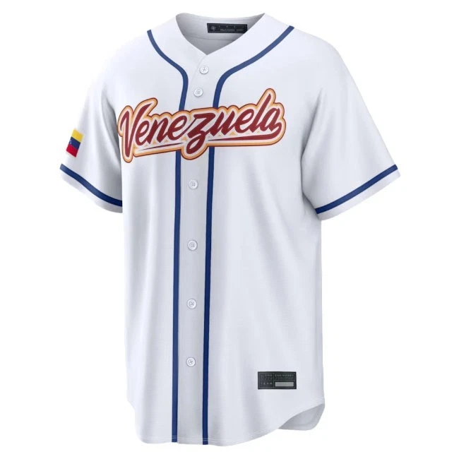 Venezuela Man's Baseball White 2026 World Baseball Classic Home Stadium Jersey