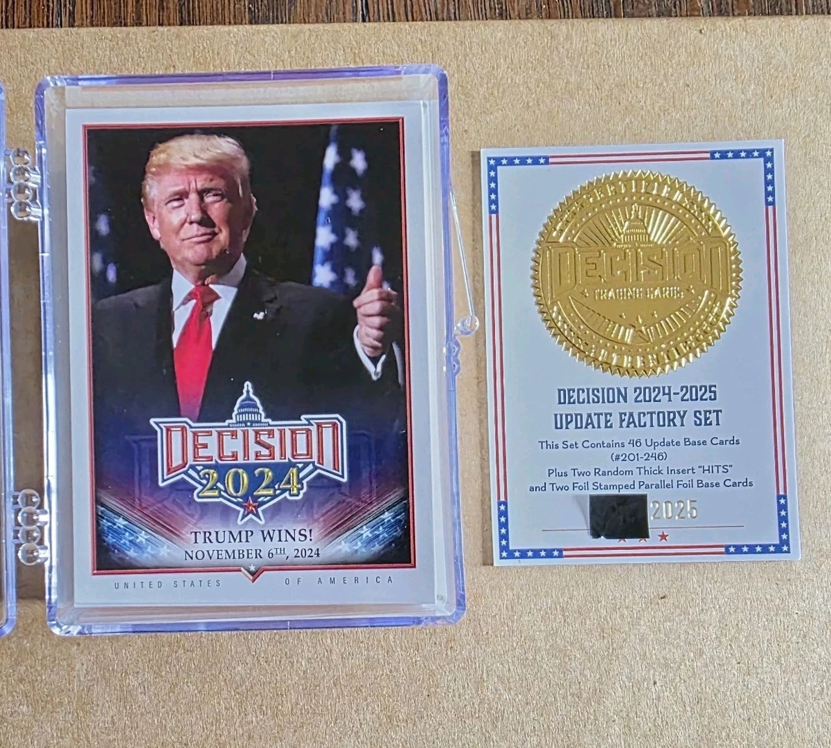 Decision 2024 Complete Update Set #201-247. 47 Base Cards & Trump