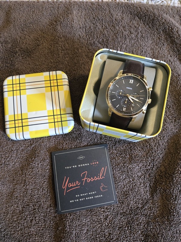 Excellent Condition Fossil Gold Tone Chrono Mens Watch