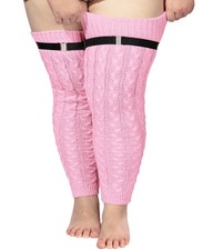 Plus Size Extra Long Leg Warmers Women Winter Knitted Over Knee Thick Socks