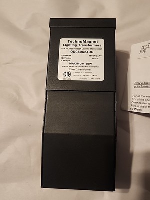 TechnoMagnet Low Voltage Outdoor Lighting Transformer 120V 60Hz 0.6A - 60W Max