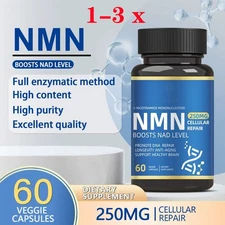 1-3X NMN Capsules Energy Booster BOOSTIS NAD Level Anti Aging Supplement 60 Caps