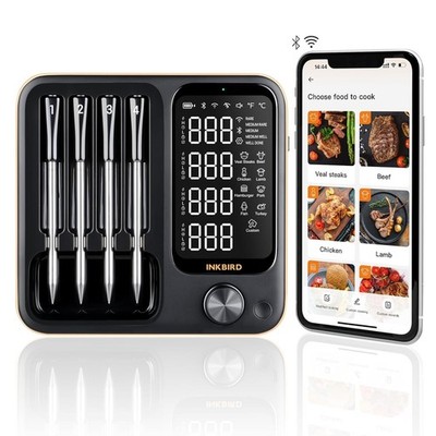 Wireless Meat Thermometer W/ 4 Probes WiFi Meat Thermometer Digital Wireless