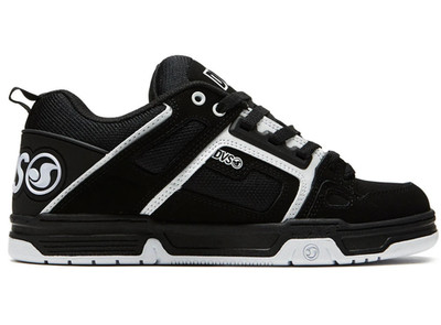 DVS MEN'S COMANCHE SKATEBOARD SHOES BLACK / WHITE DVF0000029 972 US MEN SZ