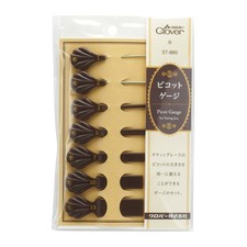 Clover Tatting Lace Picot Gauge Set 57-860 7 Sizes 1 to 13mm Craft