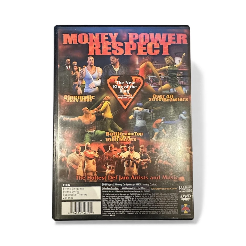 Def Jam Vendetta (Sony PlayStation 2 PS2, 2003) - CIB Complete Black Label - Image 2 of 4