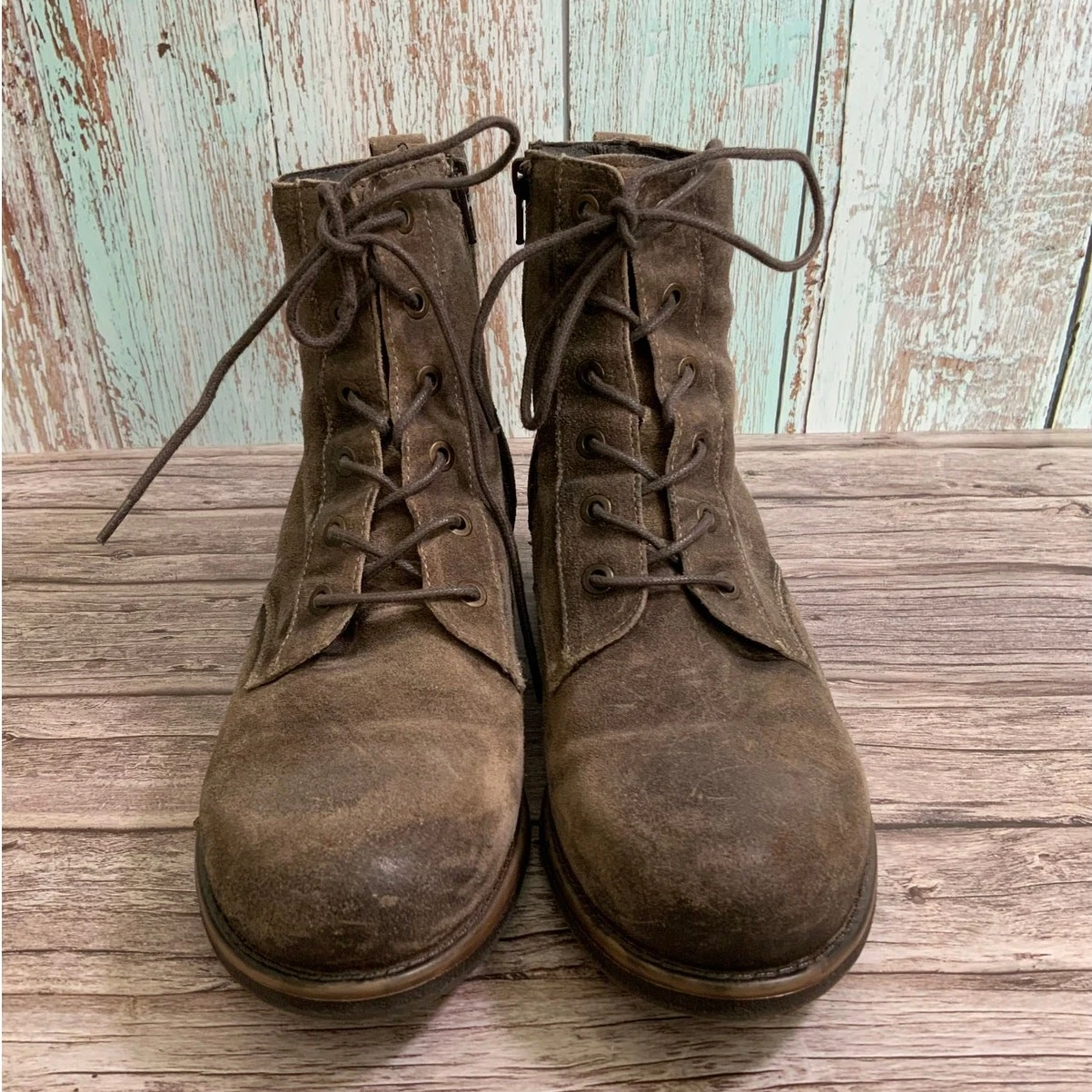 Taos Boot Camp Smoke Gray Rugged Leather Lace-Up Boots Women's 9.5
Opens in a new window or tab