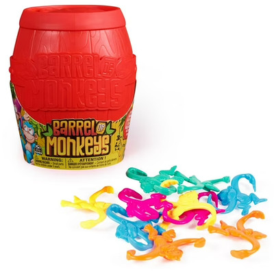 Barrel of Monkeys Classic Retro Family Game by Spinmaster/Hasbro  Cyber Deal