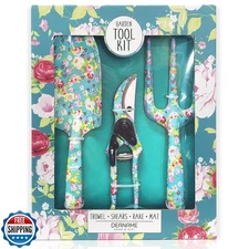 Deaname Garden Tool Set Gardening Hand Tools Kit, Floral Sturdy G