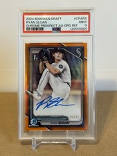 2024 Bowman Draft Ryan Sloan Orange Auto /25 PSA 9 #CPA-RS