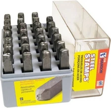 CH Hanson 20300 - Stamp Set-1/4" Letter Standard 27Pcs.