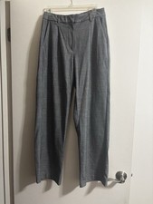 Old Navy Taylor Wide Leg Trousers Grey Plaid - Women's Size Medium
