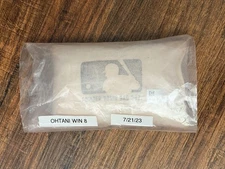 Shohei Ohtani Game Used Rosin Bag - EXTREMELY RARE - MVP Season - 8th Win