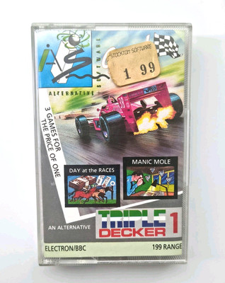Triple Decker 1 Spiel Alternative Software BBC Electron Cassette 1987 AS048