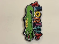 Florida Refrigerator Magnet Alligator Wears Sunglasses Travel Souvenir 1.5 x 6