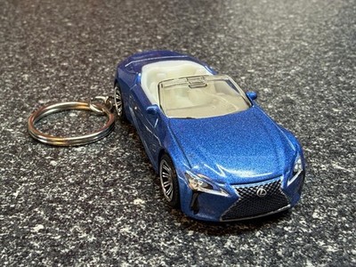 Lexus LC500 Keychain Blue Hot Wheels Matchbox Convertible