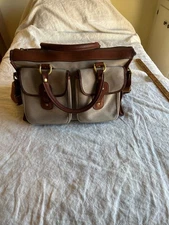 Vintage-The Original #5 Gurkha EXAMINER Messenger Leather/Canvas -GVC