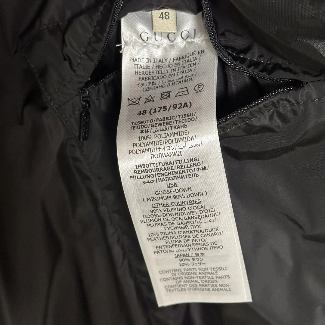 Gucci Piumino Gg Tela Modello All Over Nero