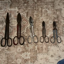 Vintage Snips Lot of 5 Drop Forged Steel