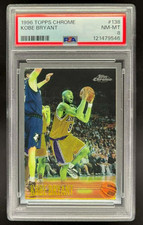 1996 TOPPS CHROME KOBE BRYANT RC ROOKIE #138 PSA 8 NMMT LAKERS