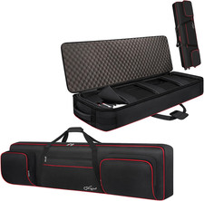 88 Key Keyboard Case Soft Size: 53.5"X13.8"X6.8" , Padded Piano Case with Handl