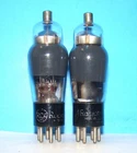 No type 6D6 RCA radio audio amplifier electron vacuum 2 tubes valves tested ST