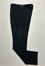 Mens Black WOOL Formal TUXEDO UNHEMMED ANKLE Tux Dress Pants/Slacks 40x37