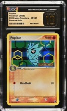 CGC PRISTINE 10 2006 Pokemon EX Pupitar-Reverse Stamp Dragon Frontiers #58 Pop 7 on eBay