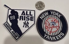 2- Aaron Judge/NEW YORK YANKEES  Embroidered Iron On Patches. Approx. 3”x 3”