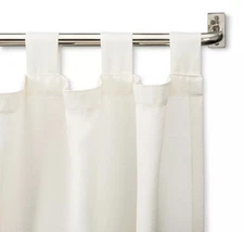 Threshold Brushed Nickel Finish Expandable French Curtain Rod 66" to 120" Long