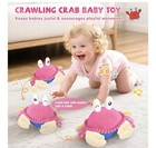 Saimanor Musical Plush Crawling Crab Baby Toy, Recording, 40 Songs, 12M+ — photo 2