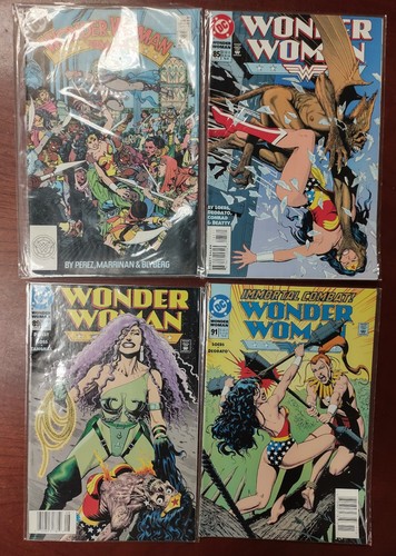 Lotto Vintage 12 Vol II Wonder Woman 1 27-30 85 89 91-93 99 100 con 3 Pubblicità Hulk Hogan - Foto 3 di 5