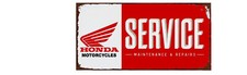 HONDA MOTORCYCLES SERVICE Retro Metal Sign KITCHEN SHED GARAGE