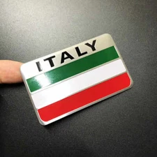 ITALY Flag Motor Sport Modified Badge Car Body Rear Racing VIP Sticker Emblem