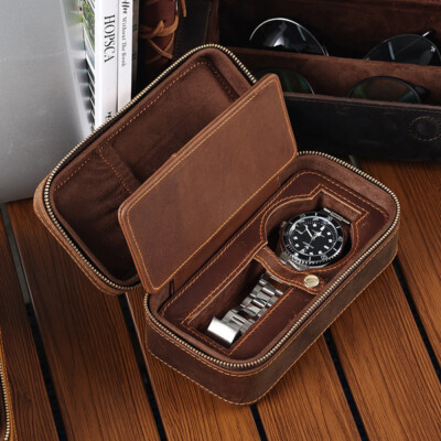 Watch Box Card Box Luxury Watch Box Organizer Vintage for Men Credit Card Holder Boxes ...