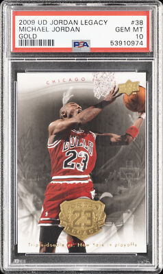 2009 UPPER DECK JORDAN LEGACY GOLD #38 MICHAEL JORDAN PSA 10 | eBay