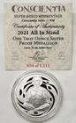 1oz 2021 Silver Shield All in Mind Proof Silver Round #38 Conscientia Series
