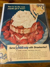 Vintage 1951 Reddi Wip Dairy Cream Be The Most Popular Girl In Town ad