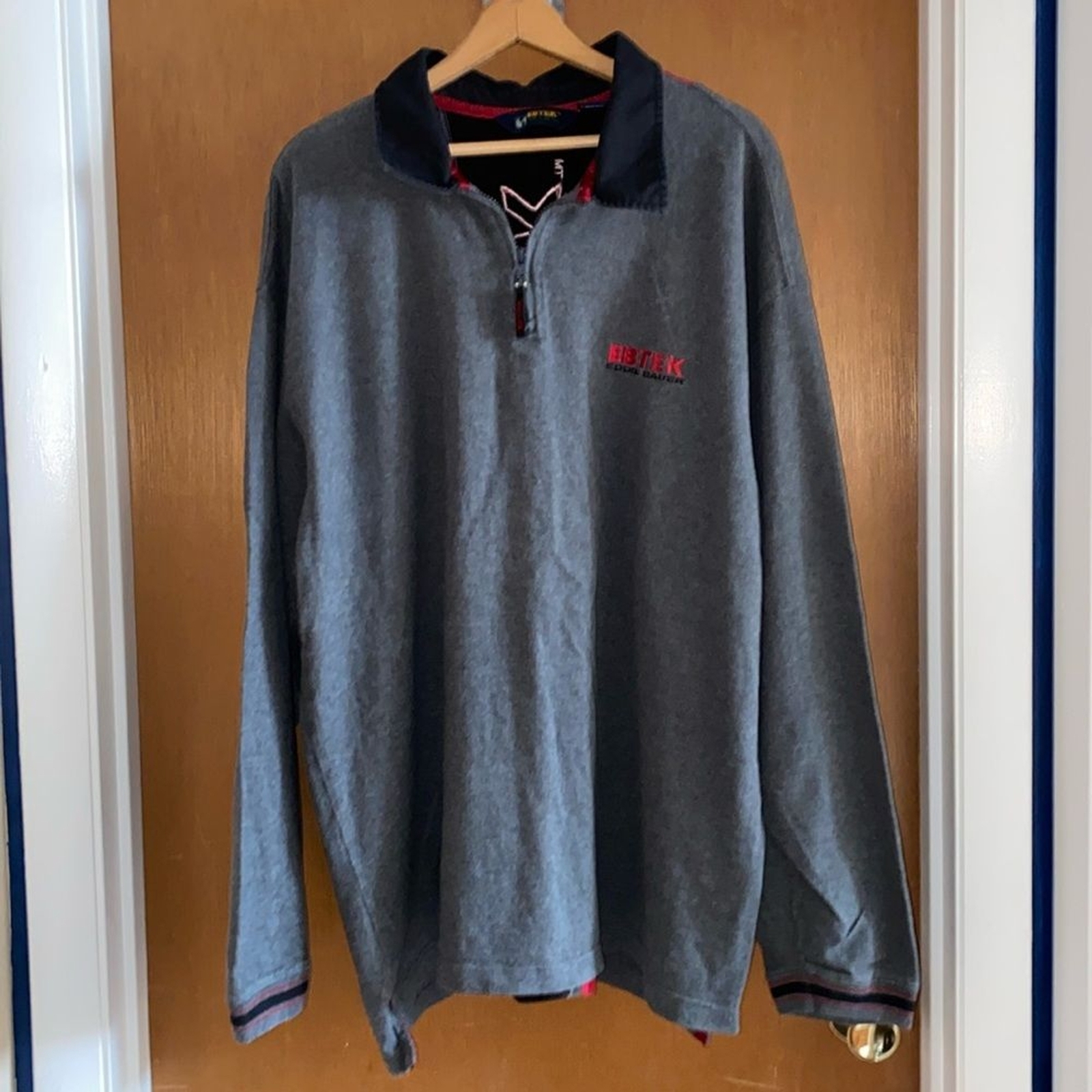 RARE Vintage Eddie Bauer EBTEK PULL OVER JACKET/RUGBY SHIRT XL so COOL