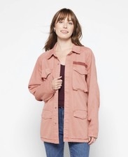 Pistola Nwt Mauve Briana Oversized Utility Jacket, Retail $178, Size Xl