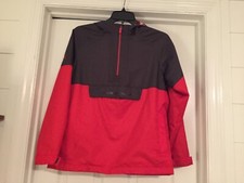 Under Armour Storm Reign Anorak 1/4 Zip Pullover Jacket Size Youth Large Red