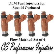 4x OEM Fuel Injectors for Suzuki Outboard 2002-2010 DF140 03 04 05 06 07 08 09