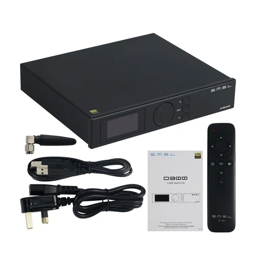 SMSL D300 USB DAC Bluetooth 5.0 DAC High Resolution DSD512 DAC Decoder Lossless