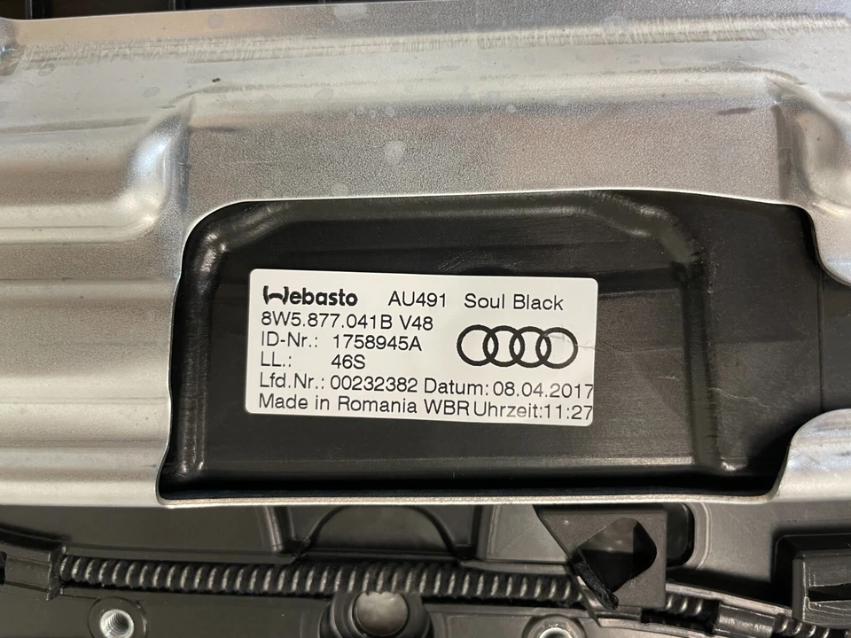 2017-2024 AUDI A4 S4 B9 SUNROOF TRACK FRAME OEM Foto 2 de 4